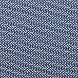 Jersey de coton imprimé harmonie noir fond bleu layette