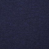 Maille de laine côtelée Lorette bleu marine
