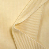 Maille de laine côtelée Freja crème