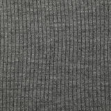 Maille de laine côtelée Coline gris chiné
