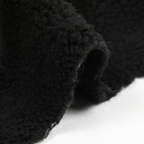 Fausse fourrure mouton noir