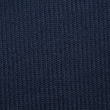 Maille de laine mélangée côtelée Selina bleu marine