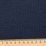 Maille de laine mélangée côtelée Selina bleu marine