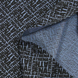 Athena jersey de algodón estampado fondo azul gris