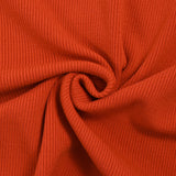 Maille de laine côtelée Nicila orange sanguine