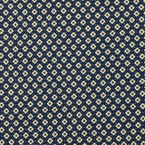 Cotton jersey printed with dotted diamonds, navy background
