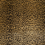 Fausse fourrure Lanya léopard poil court fond beige doré