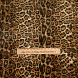 Fausse fourrure Maxine léopard poil long marron caramel