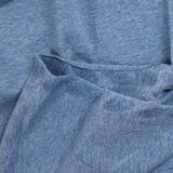 Jersey de coton bleu chiné
