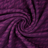 Polyviscose jacquard tresses violine
