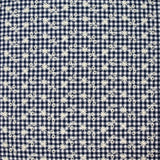 Algodón Vichy bordado fondo azul marino