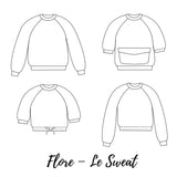 Patron de couture sweat FLORE