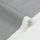 Popeline polycoton jacquard fantaisie gris
