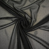 Maille résille tressée polyester noir