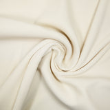 Jersey de viscose côtelé bord-côte écru