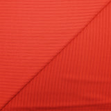 Punto fluido de viscosa con rayas caladas rojo coral