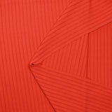 Punto fluido de viscosa con rayas caladas rojo coral