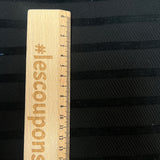 Cotton gabardine with black velvet band