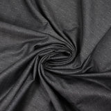 Popeline polycoton jacquard Benjamin losange fond gris