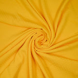 Yellow satin jacquard viscose veil