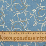 Light blue embroidered Amanda jeans