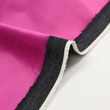 Jean's coton velours rose fushia