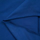 Maille polo coton fin bleu denim