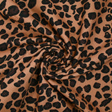 Gabardine 100% coton imprimée léopard
