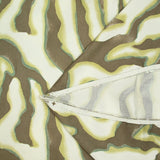 Colorado green printed viscose satin