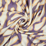 Satin de viscose imprimé Colorado mauve