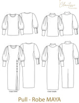 Patron de couture Robe-Pull MAYA