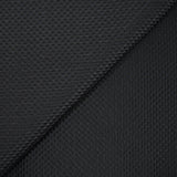 Jacquard gaufré géométrie noir