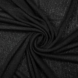 Maille Louise côtelée noir