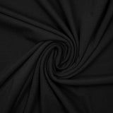 Polo de punto fino de algodón negro