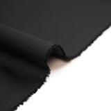 Popeline de coton unie noire