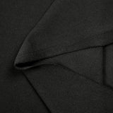 Maille polo polyester fluide noire