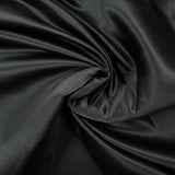 Satin duchesse de polyester noir
