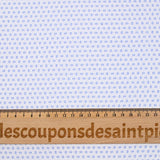 Coton chemise mini géométrique bleu clair fond blanc