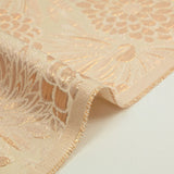 Brocart lamé rose fleur de porcelaine fond blush