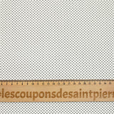 Viscose imprimée pois fond blanc