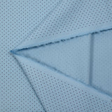 Coton imprimé pois gris 1mm fond bleu