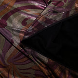 Maille polyester irisée psychédélique fond violet