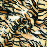 Faux fur tiger blond background