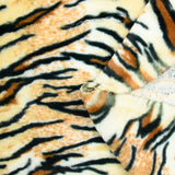 Faux fur tiger blond background