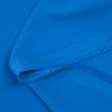 Sergé de polyester uni bleu turquoise