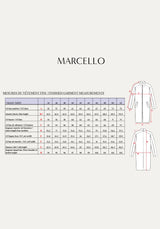 Patrón de costura de abrigo de Marcello