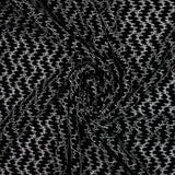 Black cloud embroidered lace knit