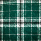 Flanelle matelassée à carreaux Adèle vert bouteille