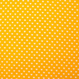Coton imprimé coeur 5mm jaune