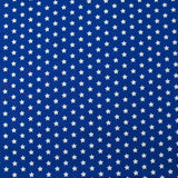 Star printed cotton 1cm electric blue